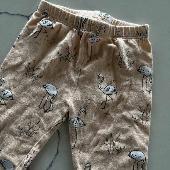 Rylee & Cru Peach Flamingo Print Leggings - 12-18 Months - Picture 5 of 5
